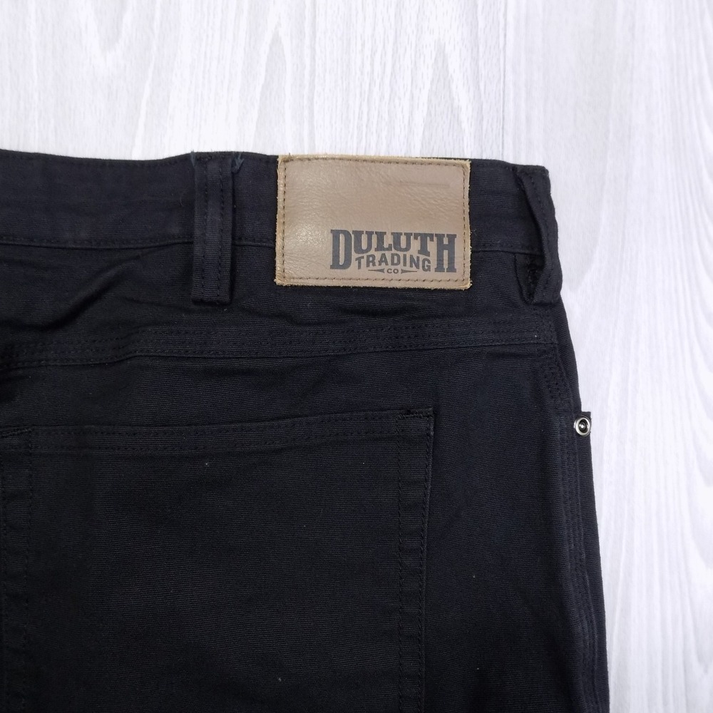Duluth Trading Co Flex Fire Hose Pants Mens 42x30 Black Stretch Workwear EUC